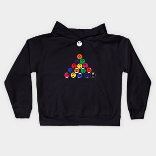 Funny balls of billiard Kids Hoodie